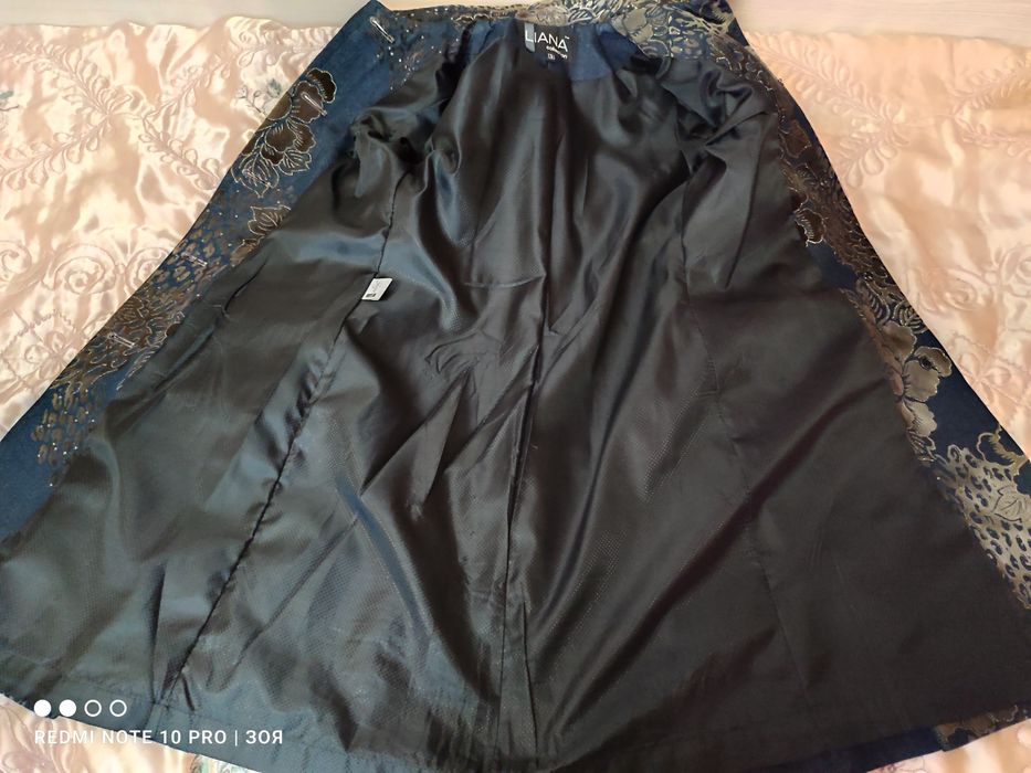 Шикарне джинсове пальто