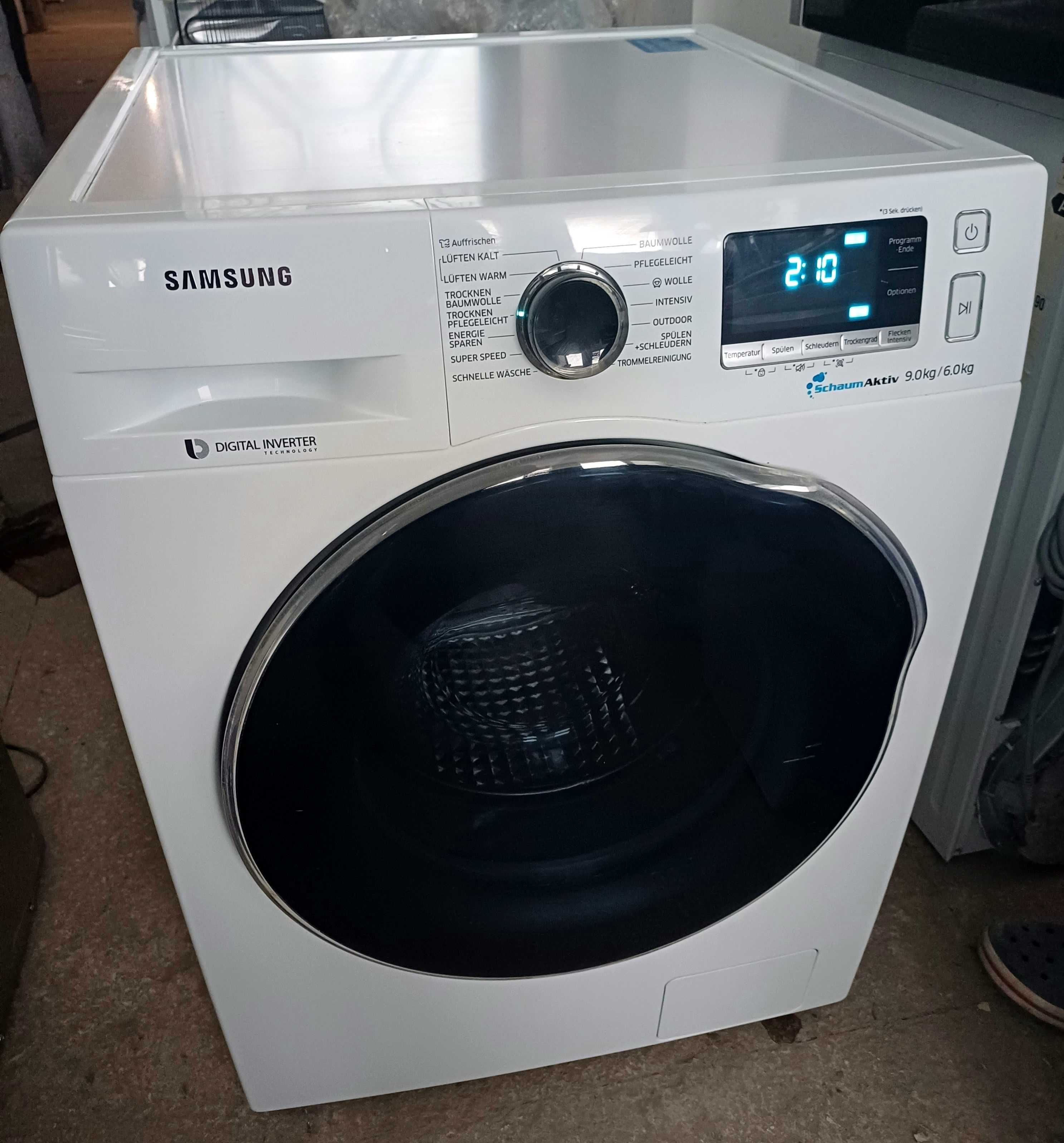 Стиральная машина с сушкой Самсунг Samsung WD90J6400AW 9/6кг А+++