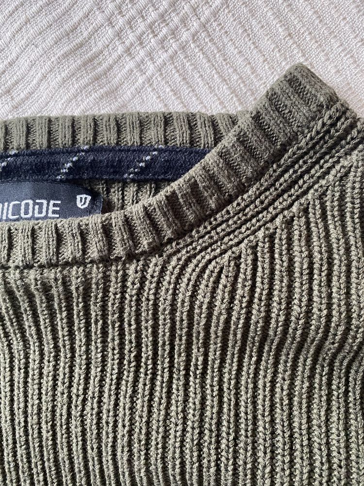 Indicode Jeans zielony sweter bluza khaki XL