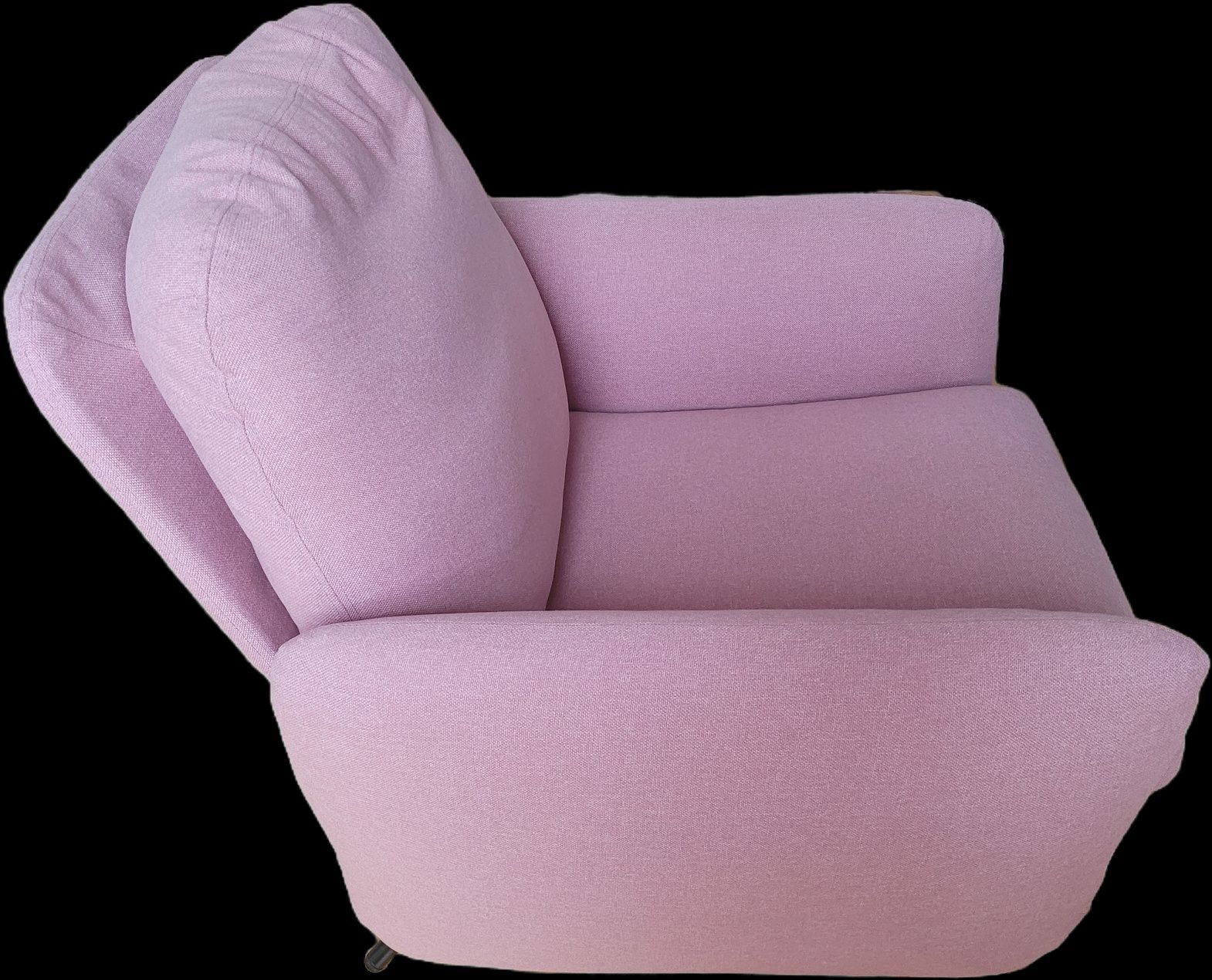 Fotel rozkładany Ekolsund Ikea jasny różowy