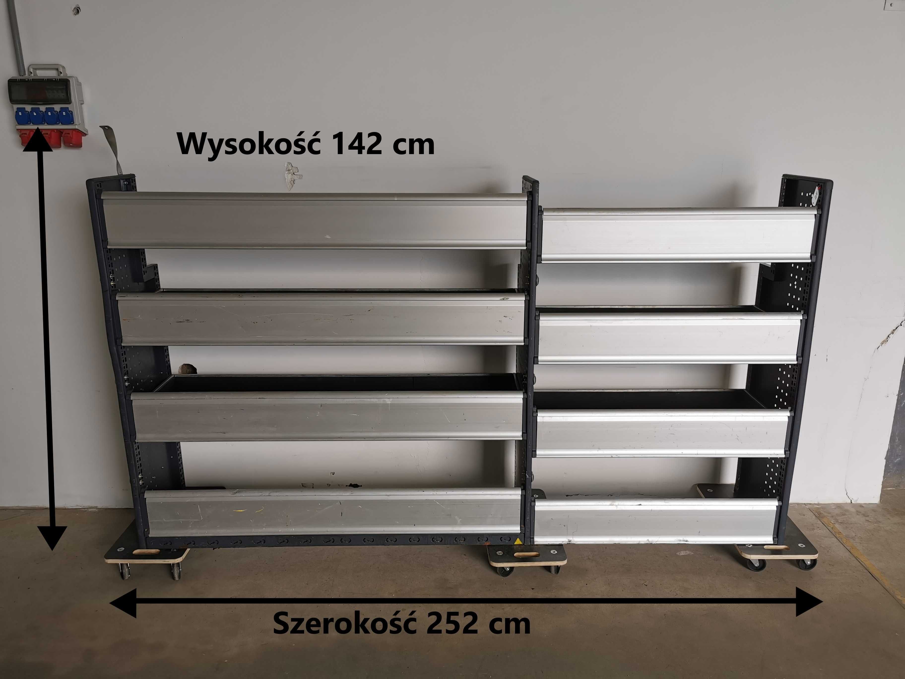 Regały szafki półki do busa zabudowa serwisowa warsztatowa ZESTAW BOTT