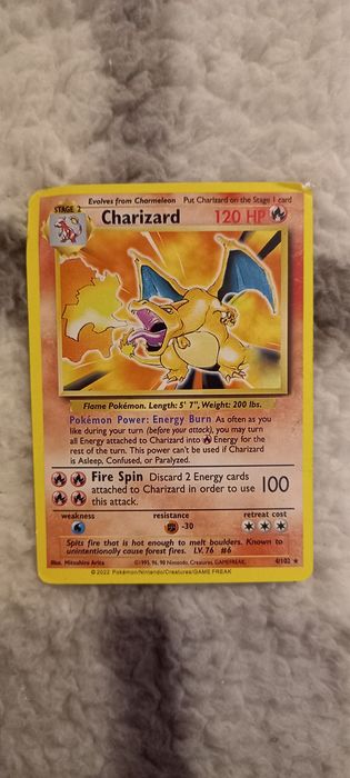 Karta pokemon Charizard
