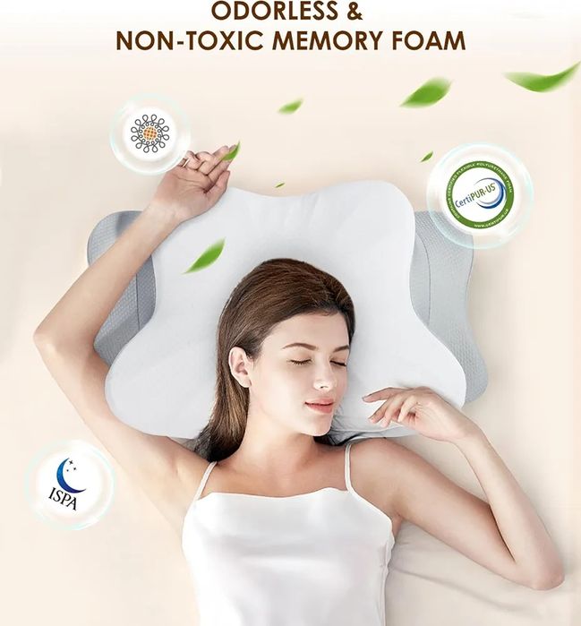 Poduszka ortopedyczna na szyję i ramiona, ergonomiczna