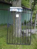 Furtka metalowa czarna duża 170x110cm