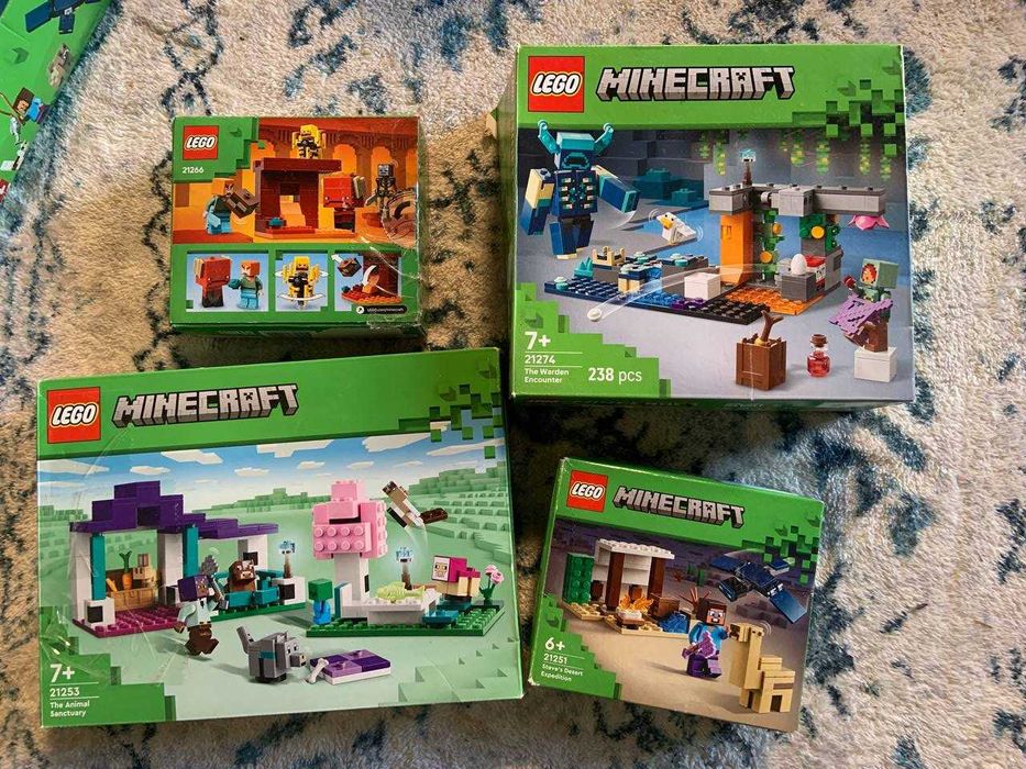 Grande Coleção LEGO Minecraft – Completa com Instruções