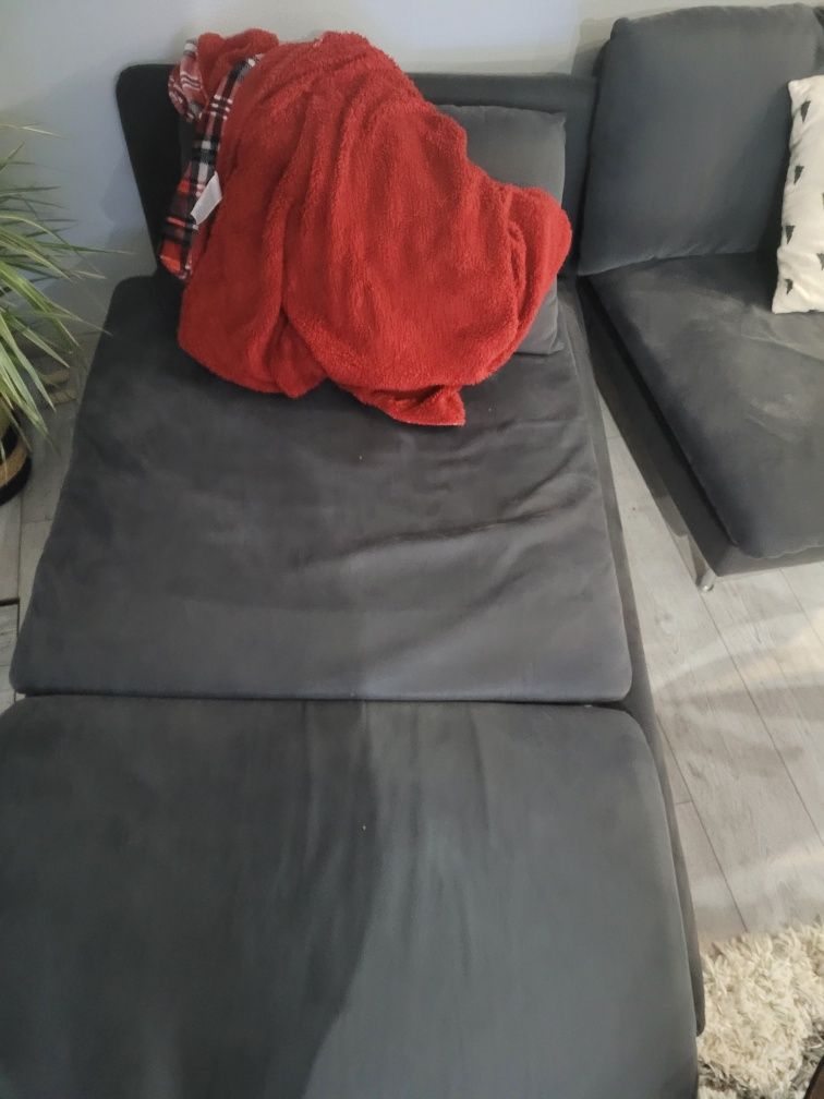 Sofa kanapa z możliwością zmieniania miejsca ikea ciemnoszary