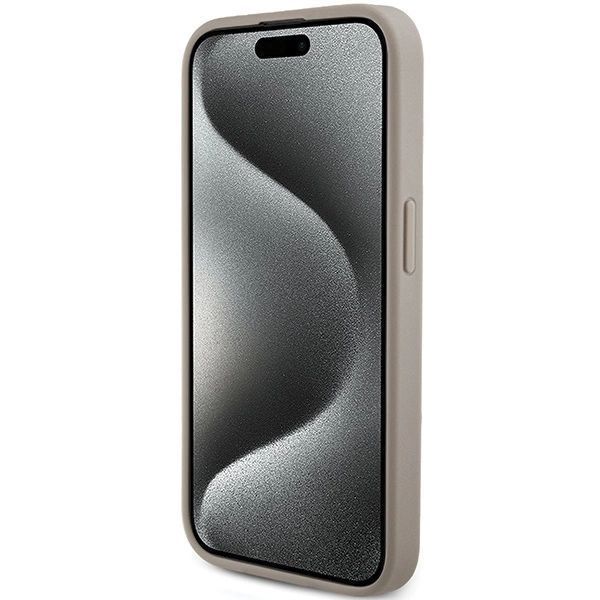 Etui Guess 4G Triangle Metal Logo Na Iphone 15 Pro Max - Białe