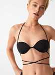 Bikini Mango, góra ,czarne, rozmiar S/M , nowe z metką