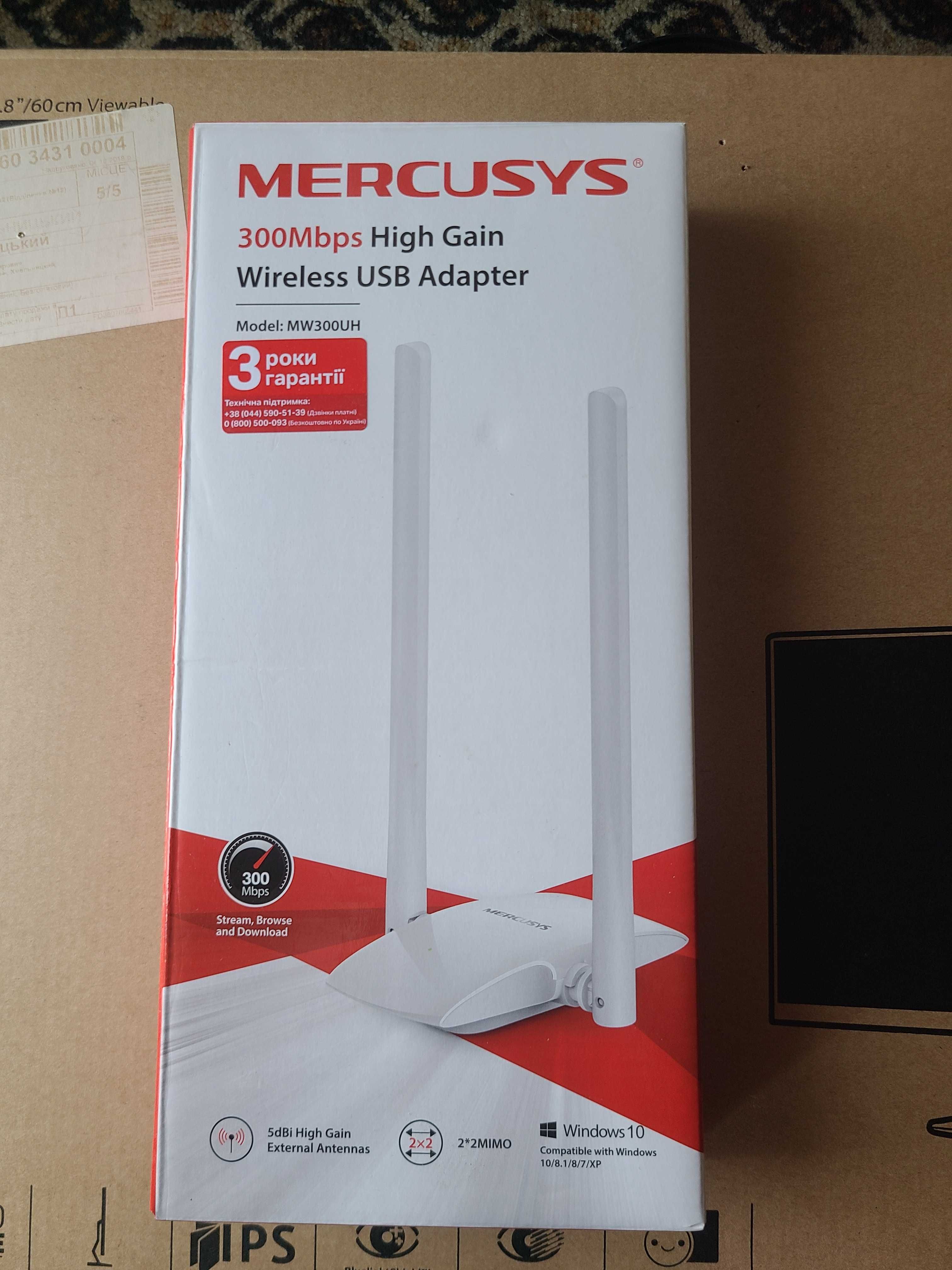 USB WIFI Адаптер Mercusys 300 Mb