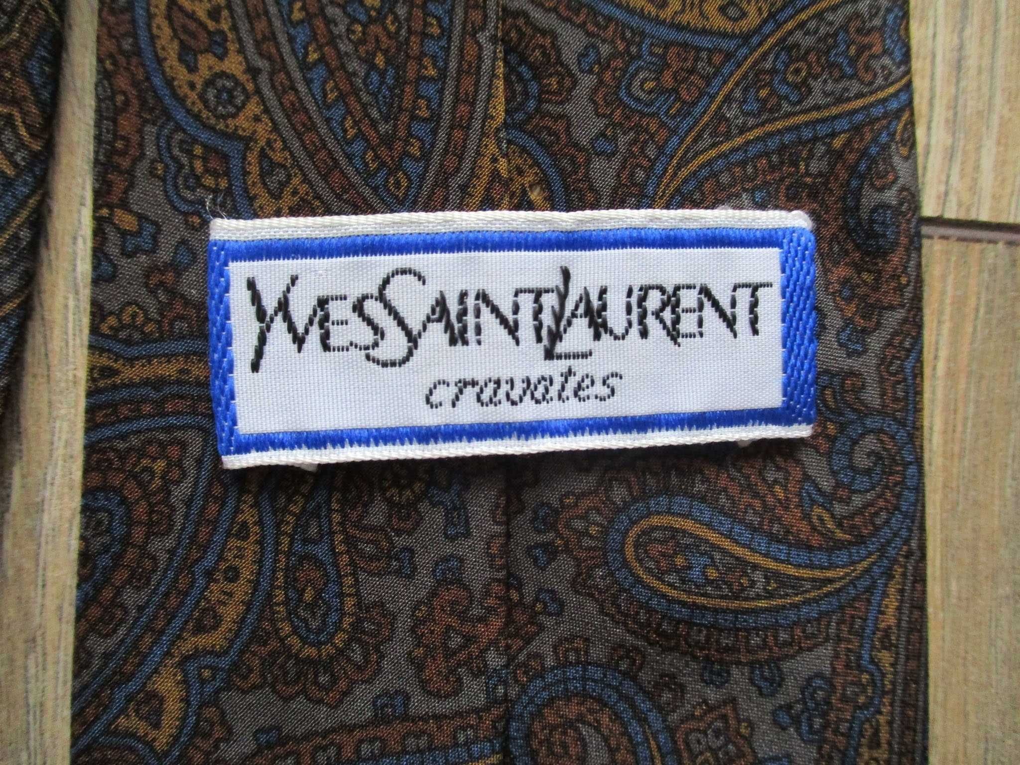 Yves Saint Laurent шовкова краватка Вінтаж