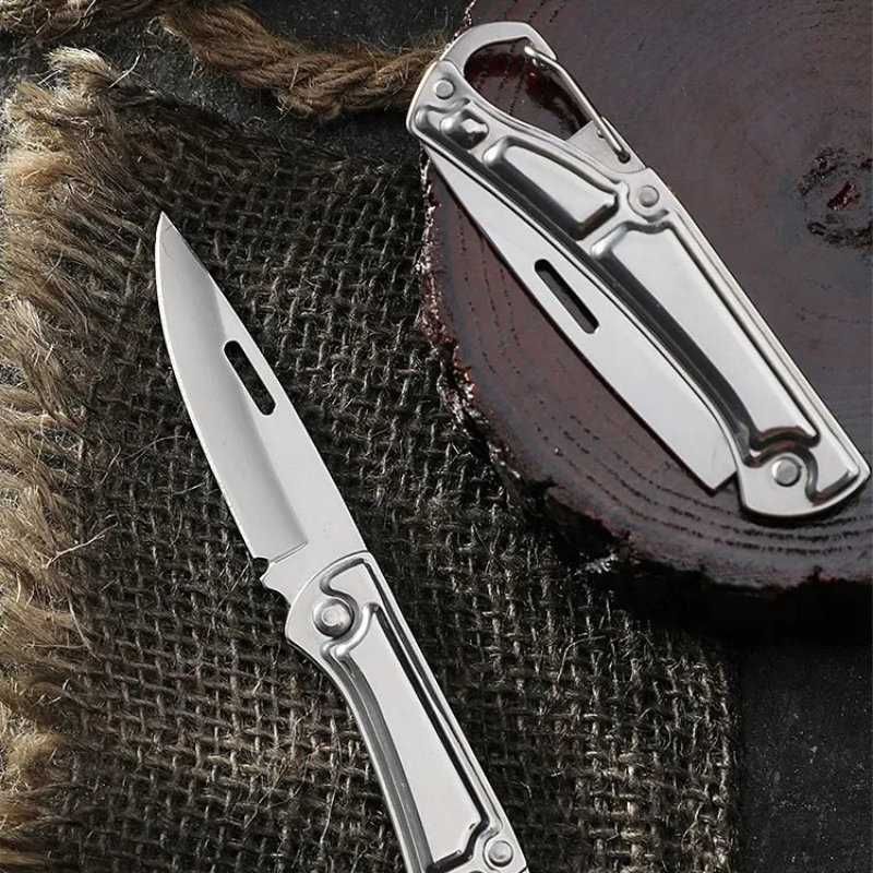 Scyzoryk Kieszonkowy - 16 cm Chrom - Składany Nożyk - Brelok do Kluczy