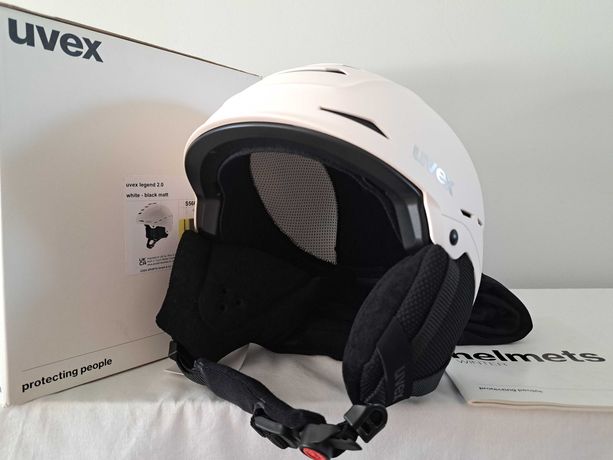 Kask narciarski UVEX Legend 2.0 White Black Mat S 52-55cm