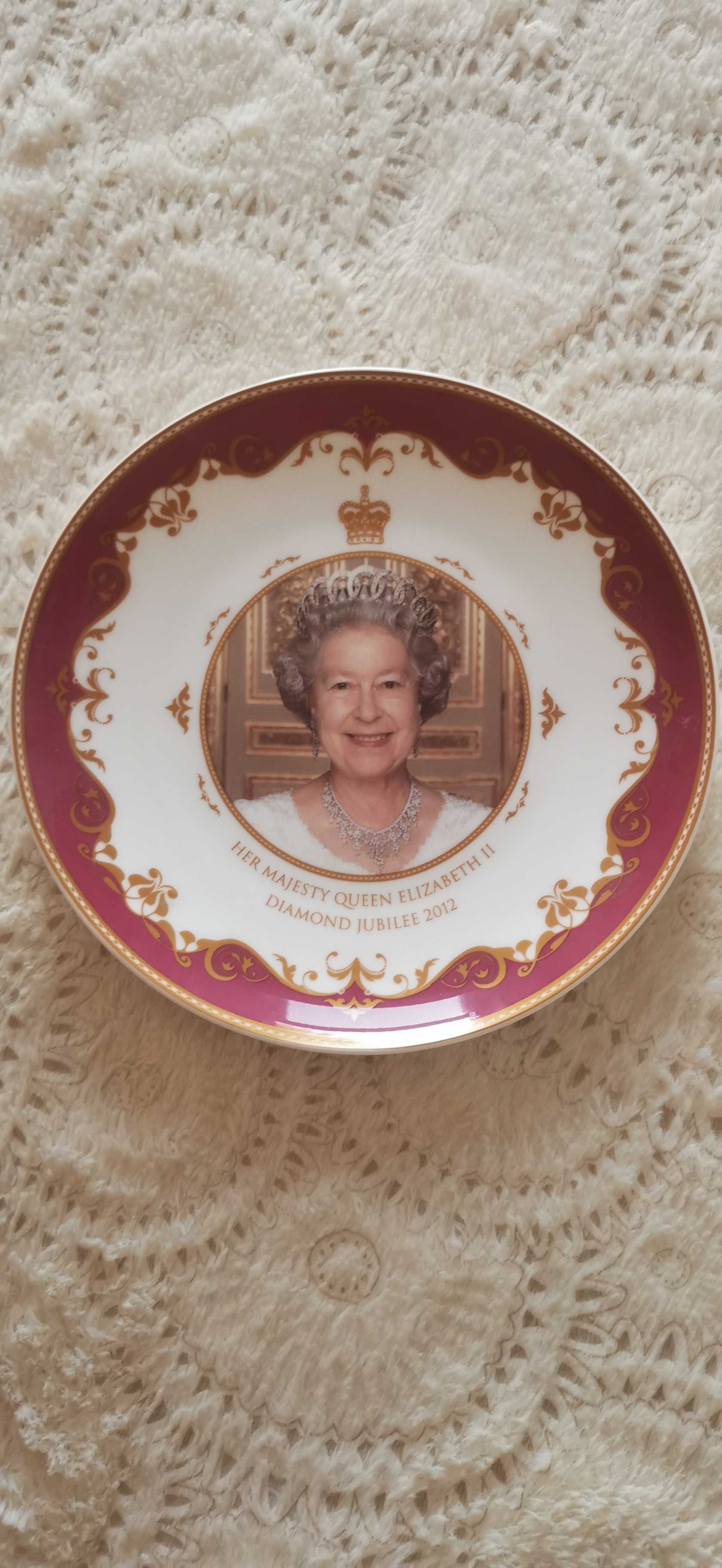 Talerz kolekcjonerski Królowa Elżbieta