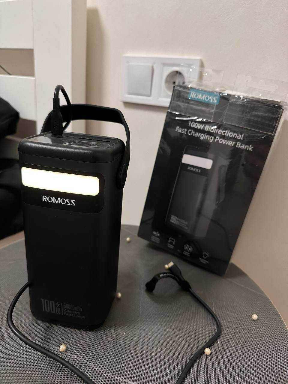 Fast Charging Power Bank Romoss 60000 mAh PMT 100W с гарантией