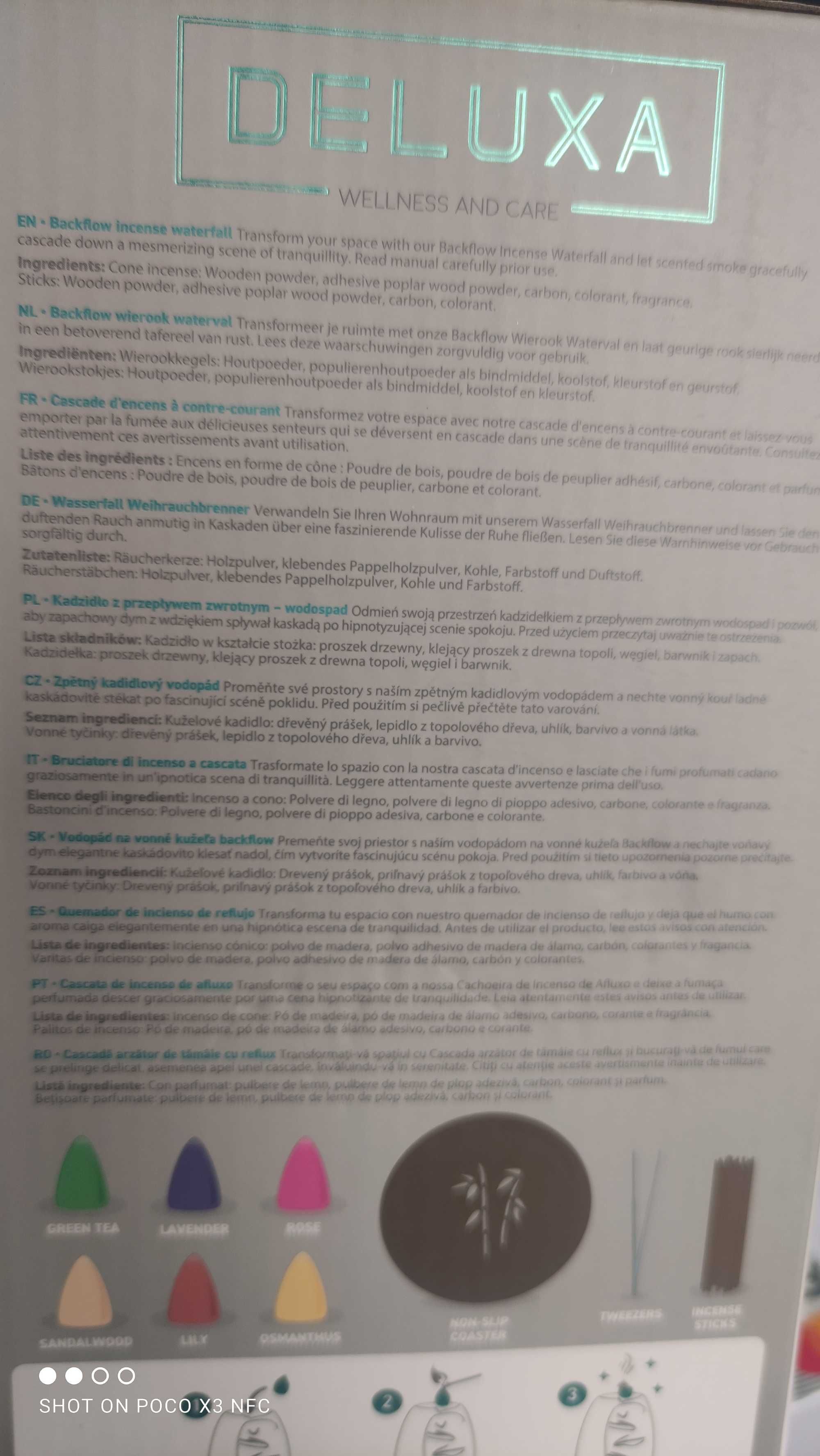 Nowy kominek  kadzidło wodospad