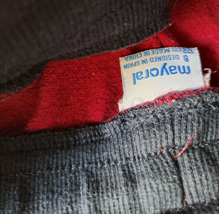 Fato treino azul escuro/bordeaux, menino, 8 anos, Mayoral