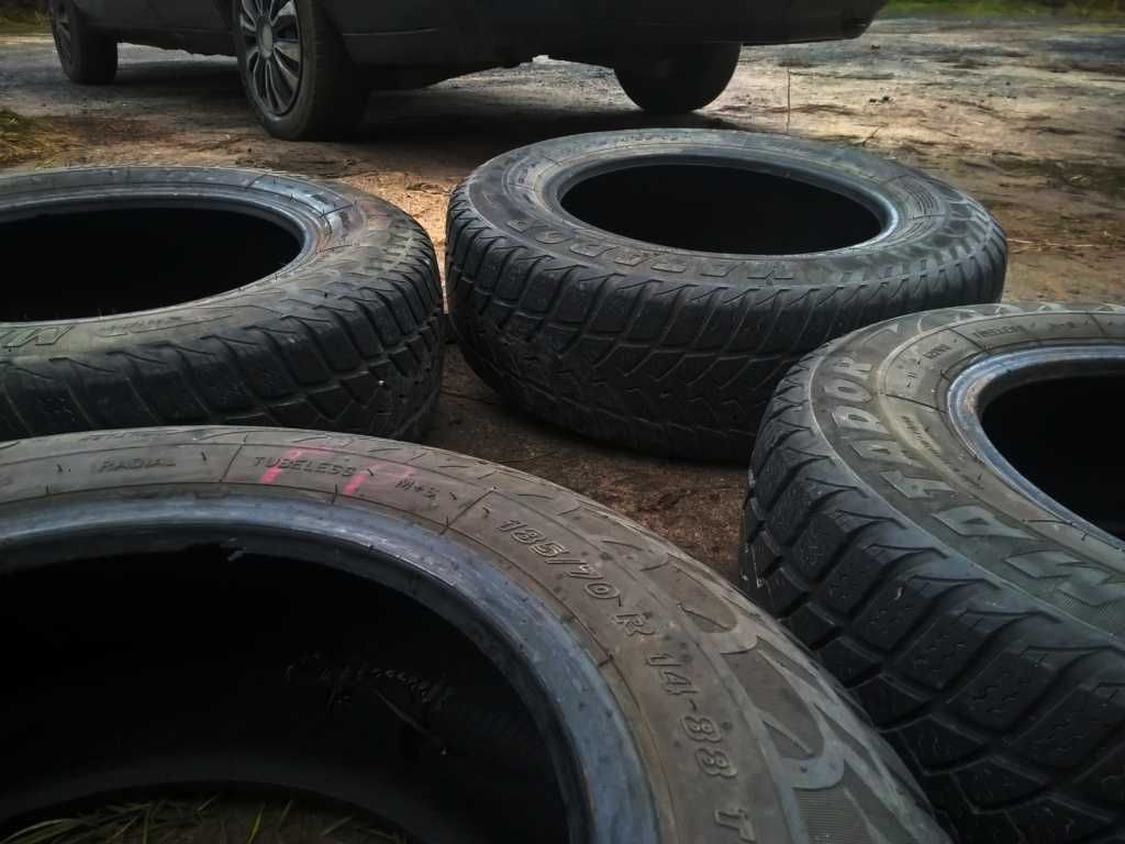 185/70R14 88T 4Opon MATADOR MP58 M+S Silika Slovakia 2017r Bieżnik~75%