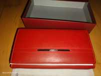 Damski czerwony portfel Samsonite wiele kieszonek