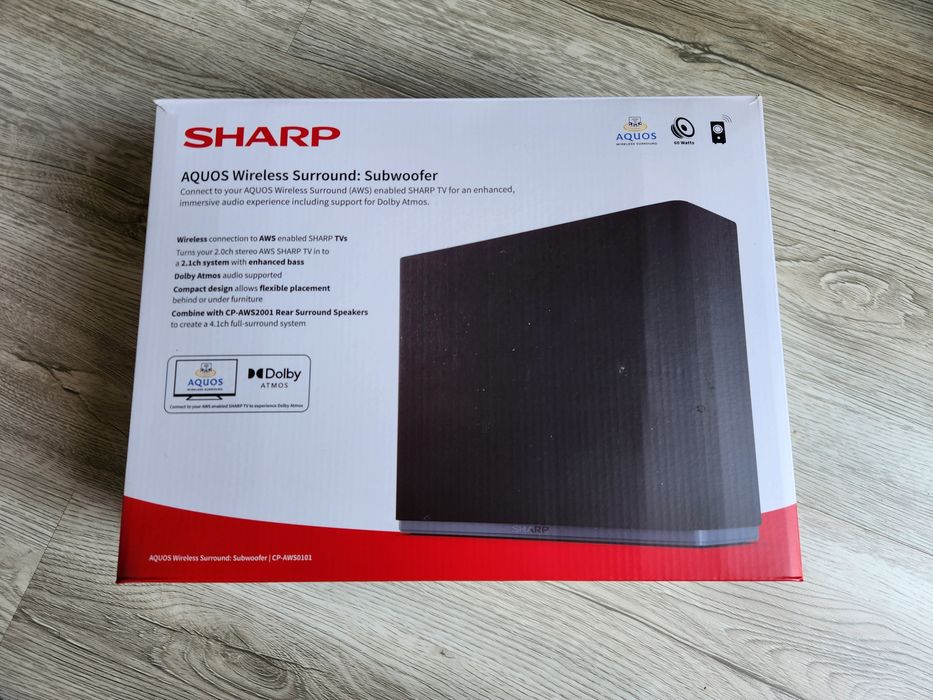 Subwoofer do telewizora Sharp Aquos Wireless Surround CP-AWS0101