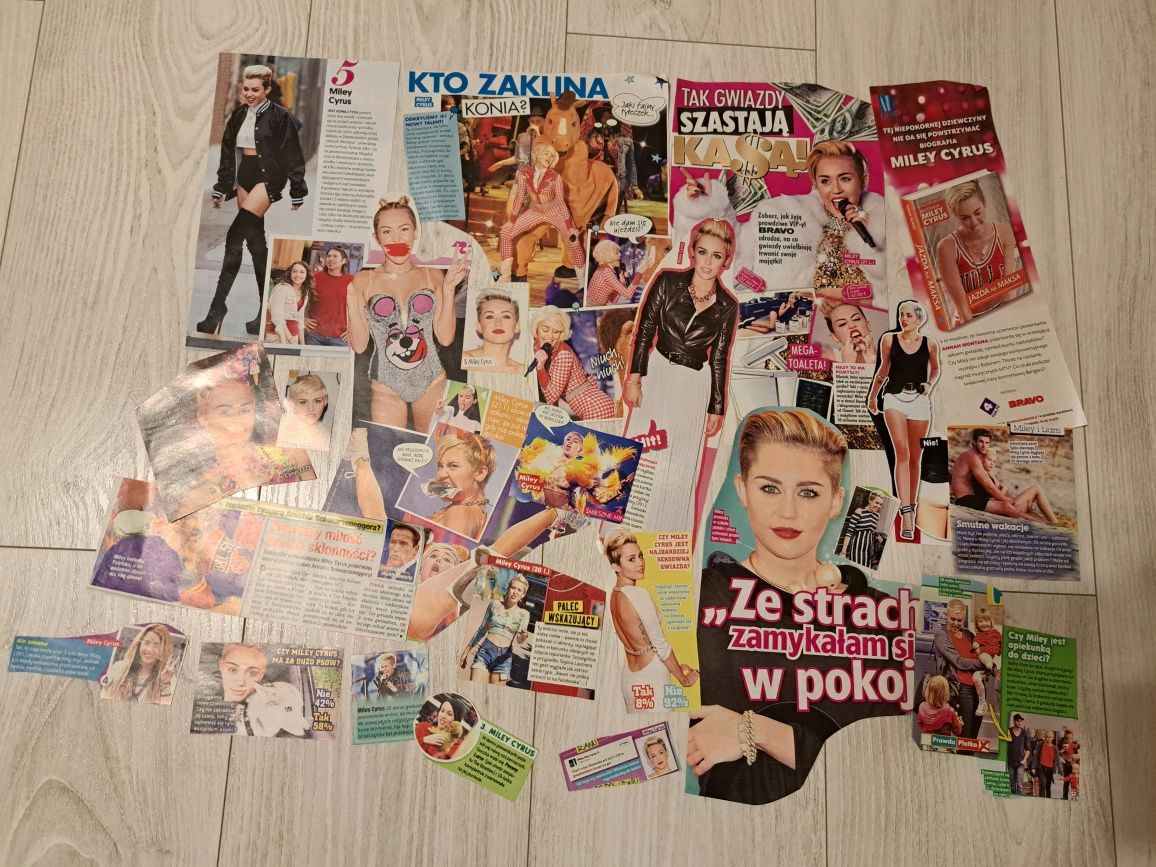 Wycinki z gazet Miley Cyrus