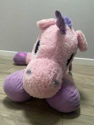Duże pluszowe zabawki różowy koń wypchane zwierzę