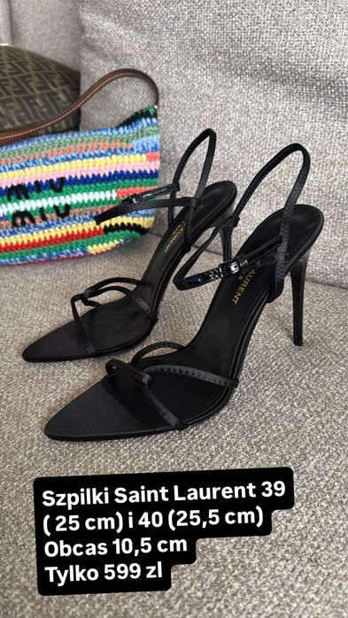 Saint Laurent piekne szpilki  39 i 40