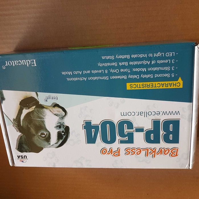 Obroża ANTYSZCZEKOWA Obroża Uciszająca psa e-collar bp-504 4 poziomy