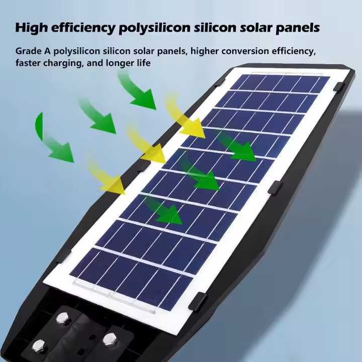 Lampa solarna led mocna 1200W czujnikiem ruchu i zmierzchu RADAR