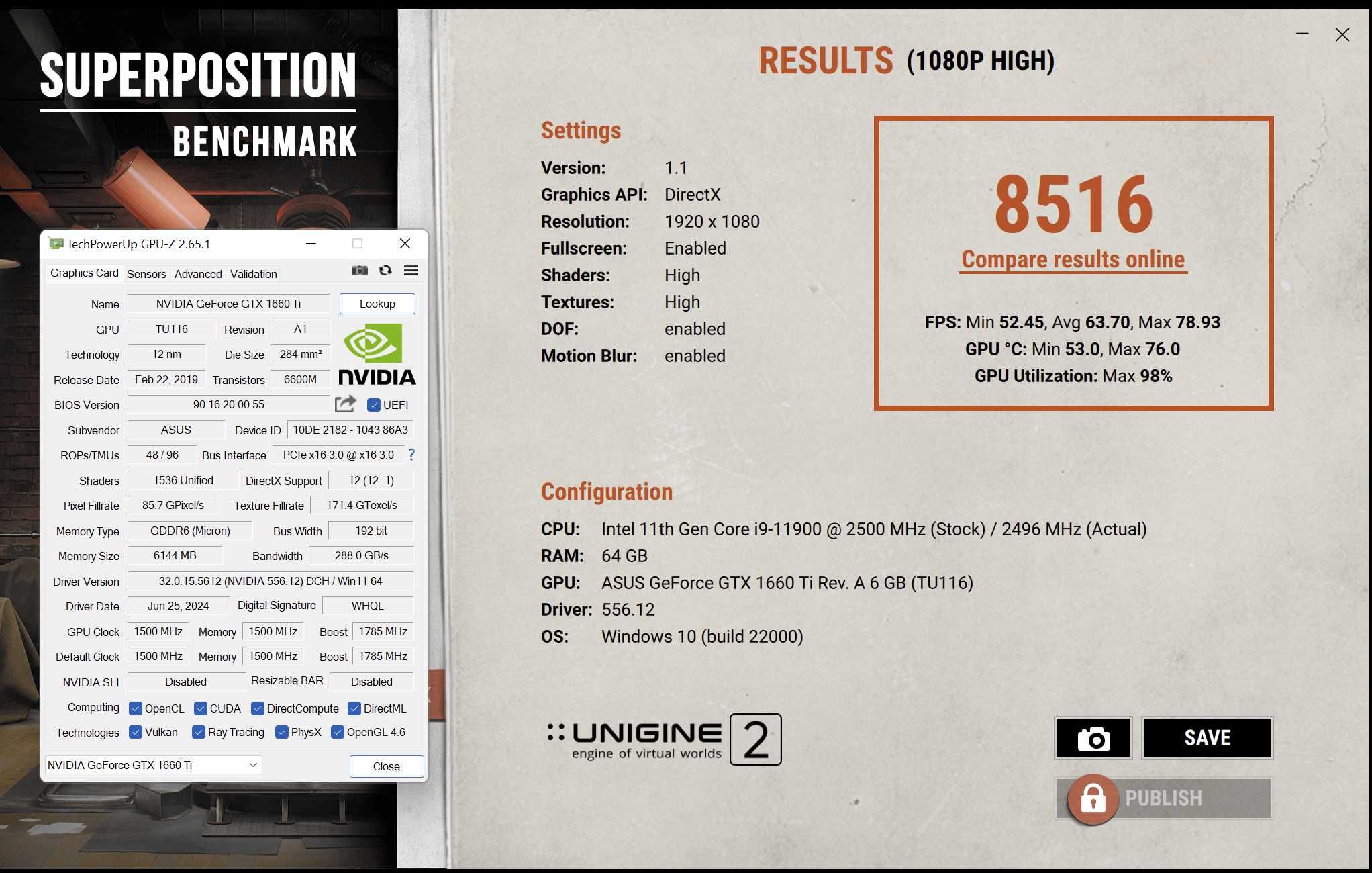 ігрова відеокарта GTX1660 Ti 6GB ASUS Phoenix (mini-ITX). Trade-IN