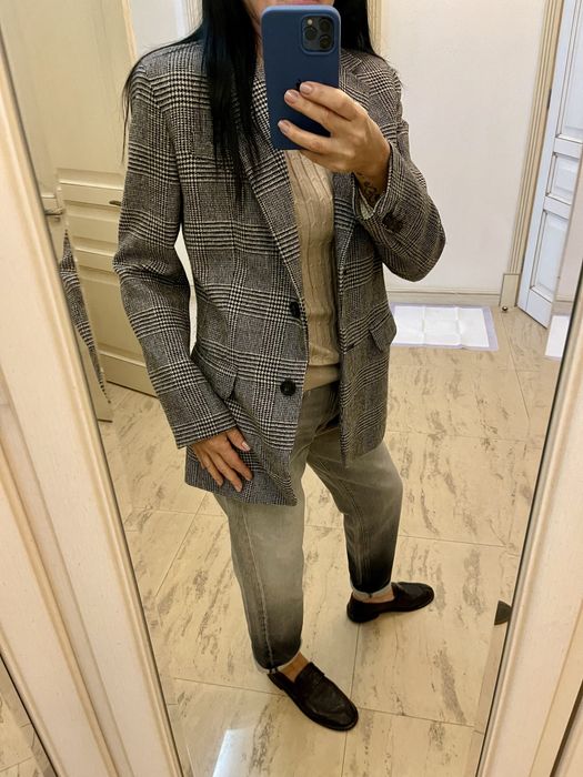 Пиджак шерсть и джинсы Max Mara