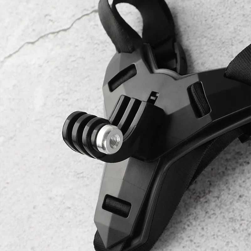 Uchwyt na kask motocyklowy do kamer GoPro Insta DJI