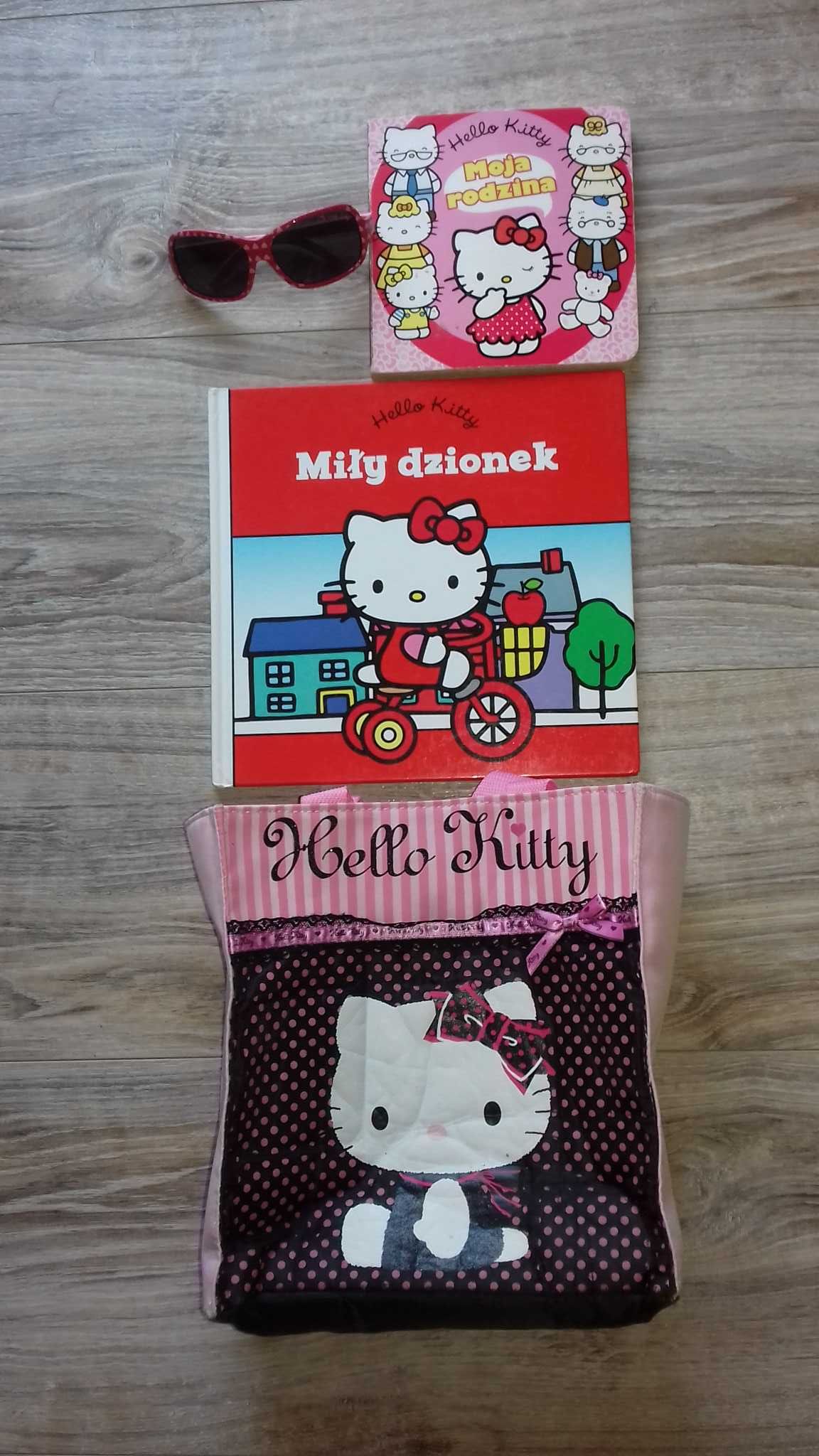 Dla miłośniczki Hello Kitty: książki torba czapka ręcznik