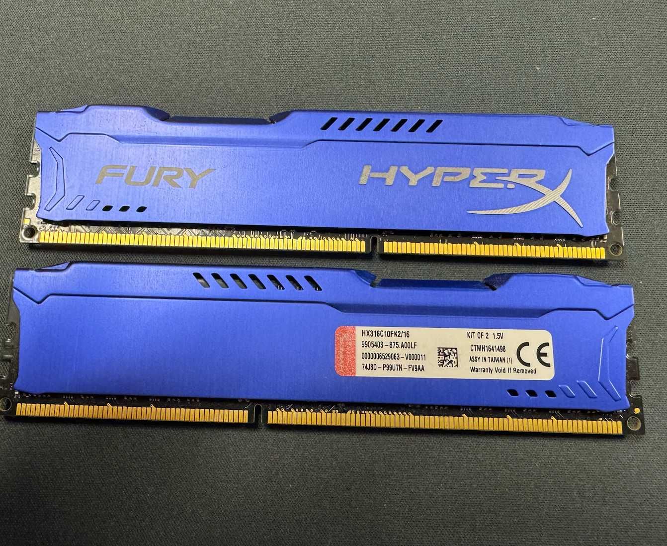FURY HYPERX 16GB (2x8GB) hx316c10fk2/16 Оперативна пам'ять