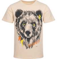 T-shirt Koszulka męska Brzoskwiniowy XXL Niedźwiedź z nadrukiem Endo