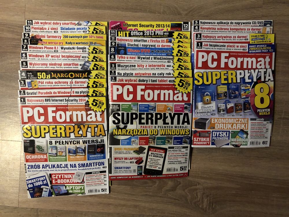 Gazety PC Format z lat 13 14 15 Komputer Świat