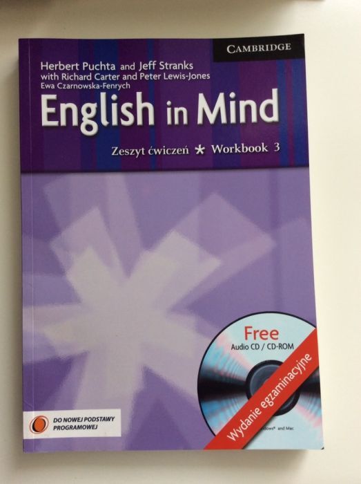 Nowe English in mind podręcznik i zeszyt ćwiczeń book 3 + CD