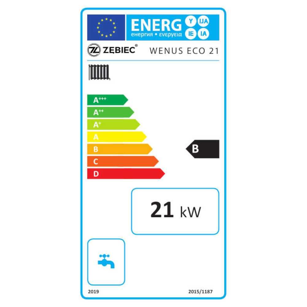 Kocioł, piec ZĘBIEC WENUS ECO 21 kW - tradycyjny / zasypowy