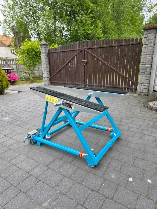 Podnośnik samochodowy 2000kg mobilny, ręczna korba/wiertarka Stabilny