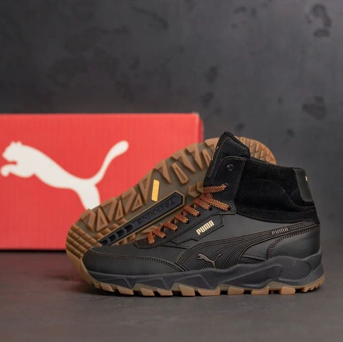 Чоловіче взуття Puma Пума Шкіряне взуття Шкіряні кросівки Зимові