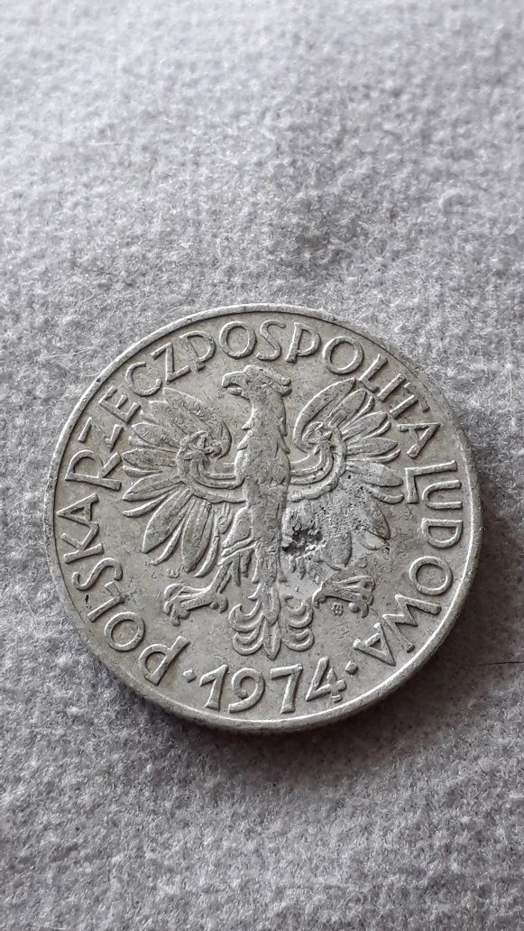 Moneta 5 zł z roku 1974
