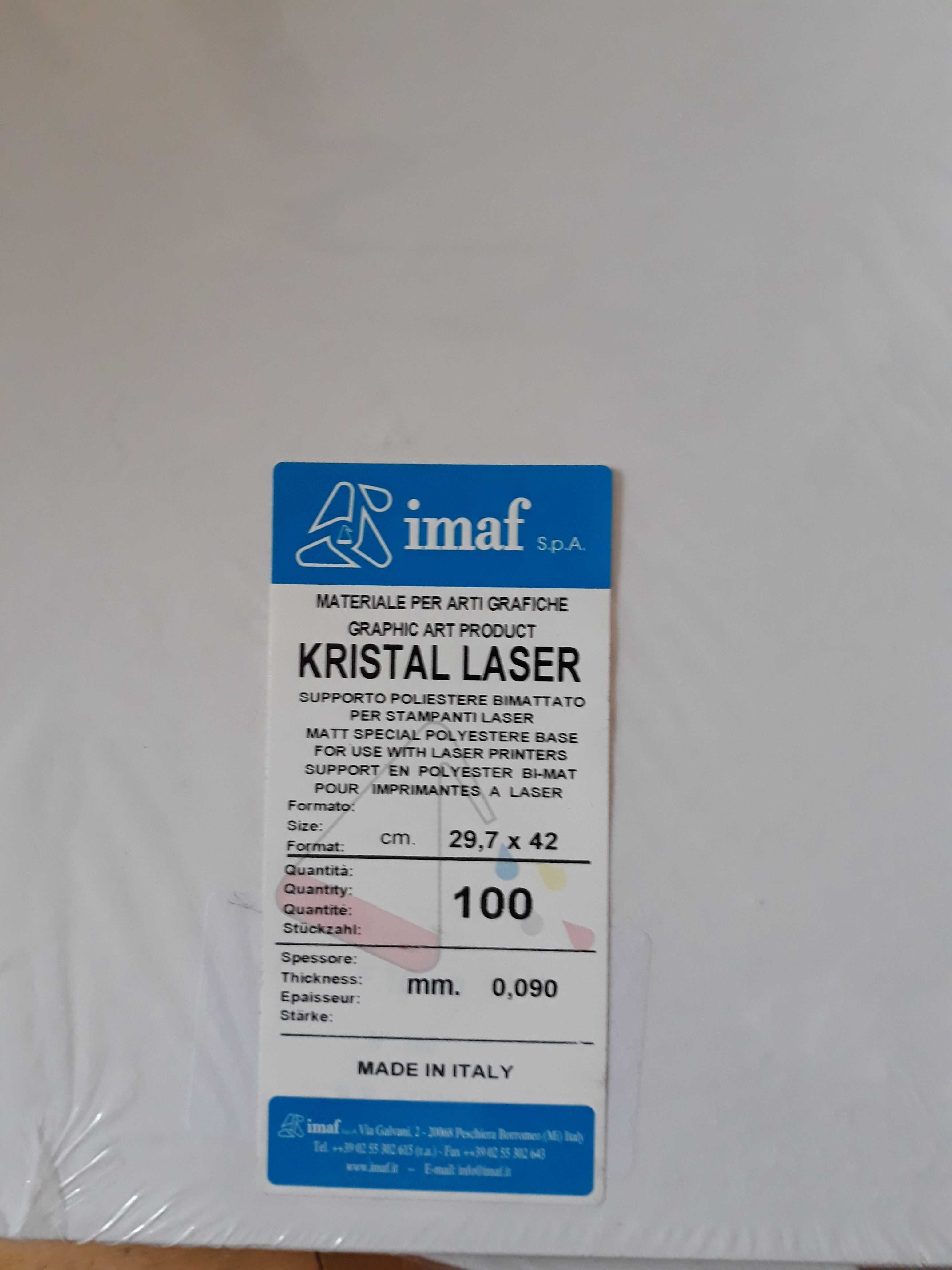 Плівка для принтера матова,Imaf kristal laser