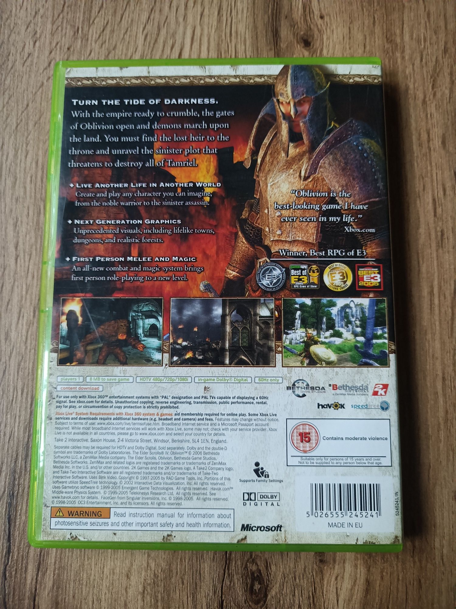 The Elder Scrolls IV Oblivion Xbox 360