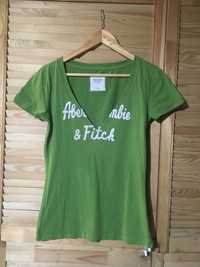 Koszulka Abercrombie&Fitch zielona m dekold v tomy hilfiger