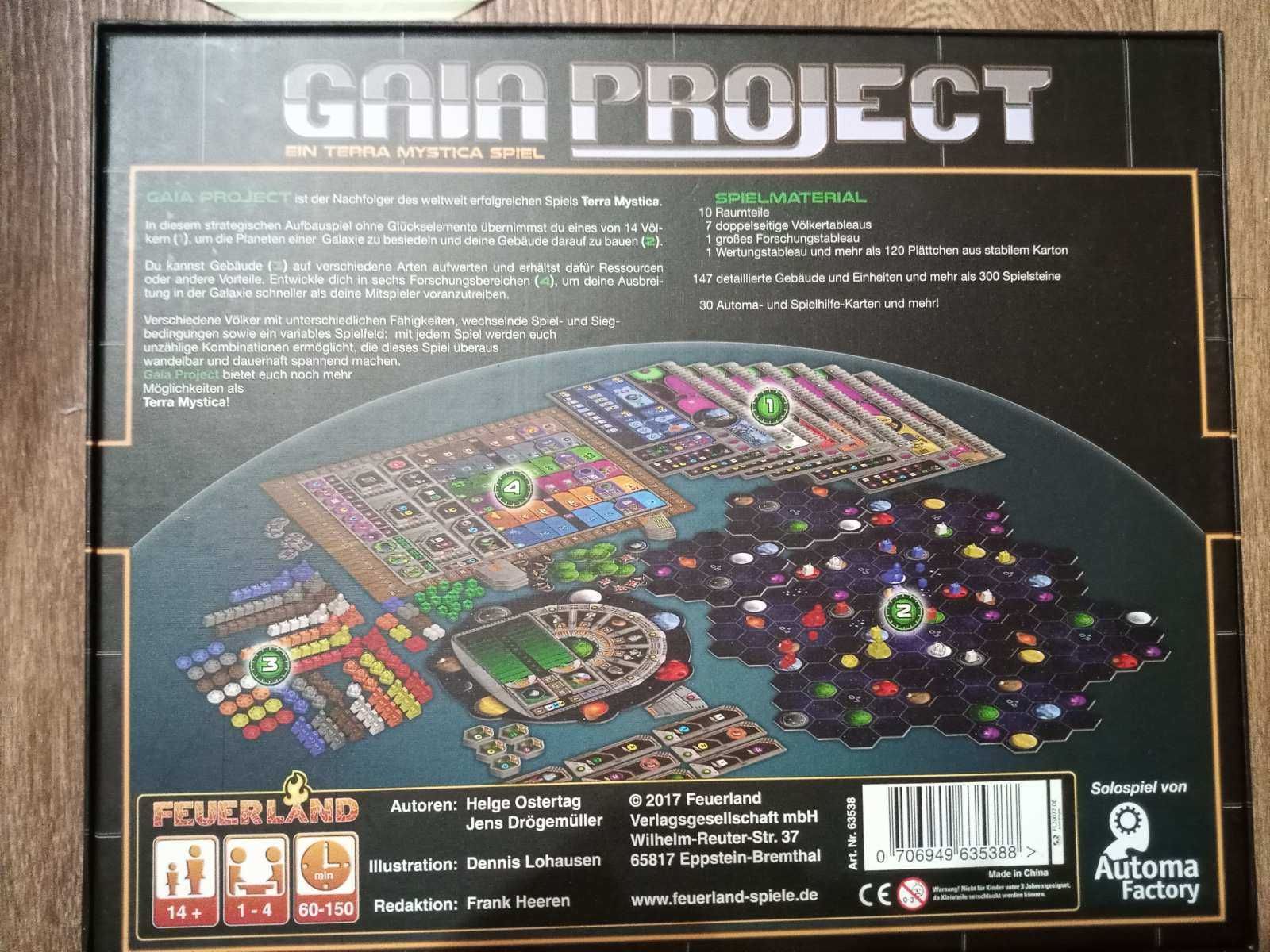 Настільна гра Gaia Project Проєкт Гайя німецьке видання