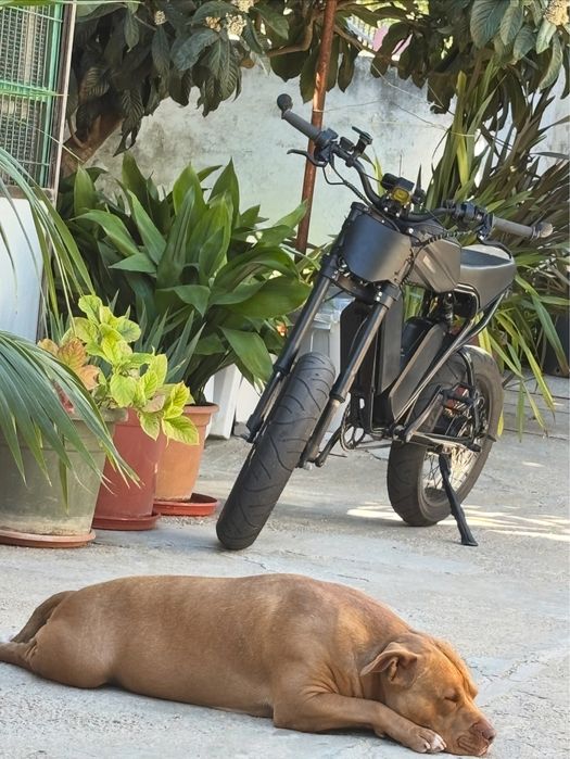 Bicicleta eletrica dois motores 1000W duas baterias 52V