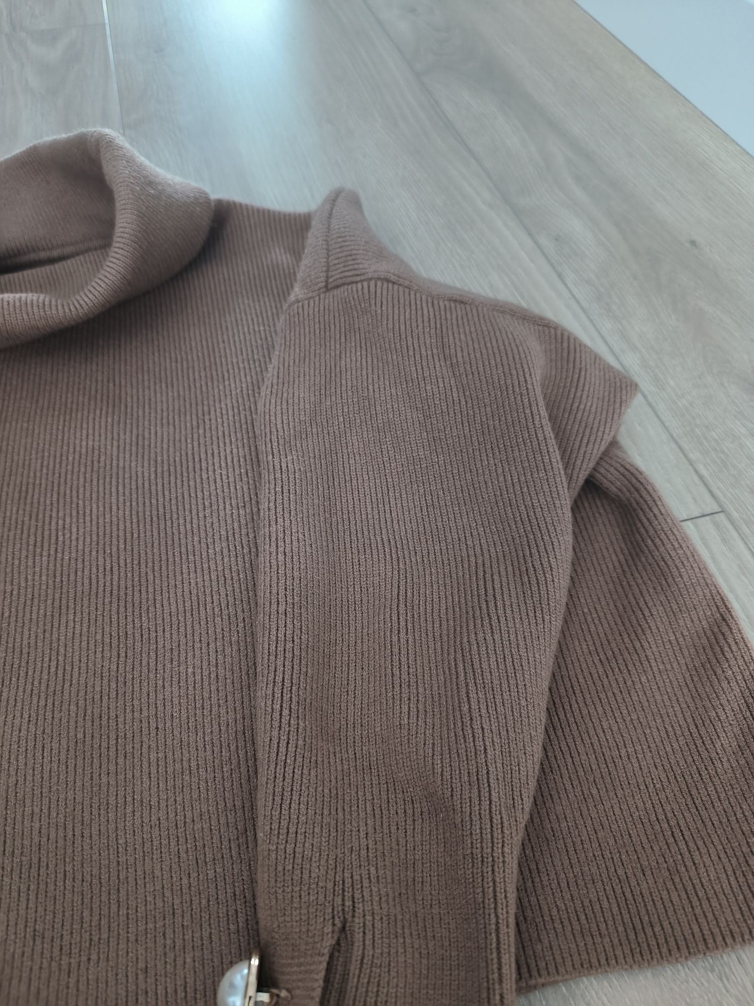 Sweter golf Zara krótki oversize