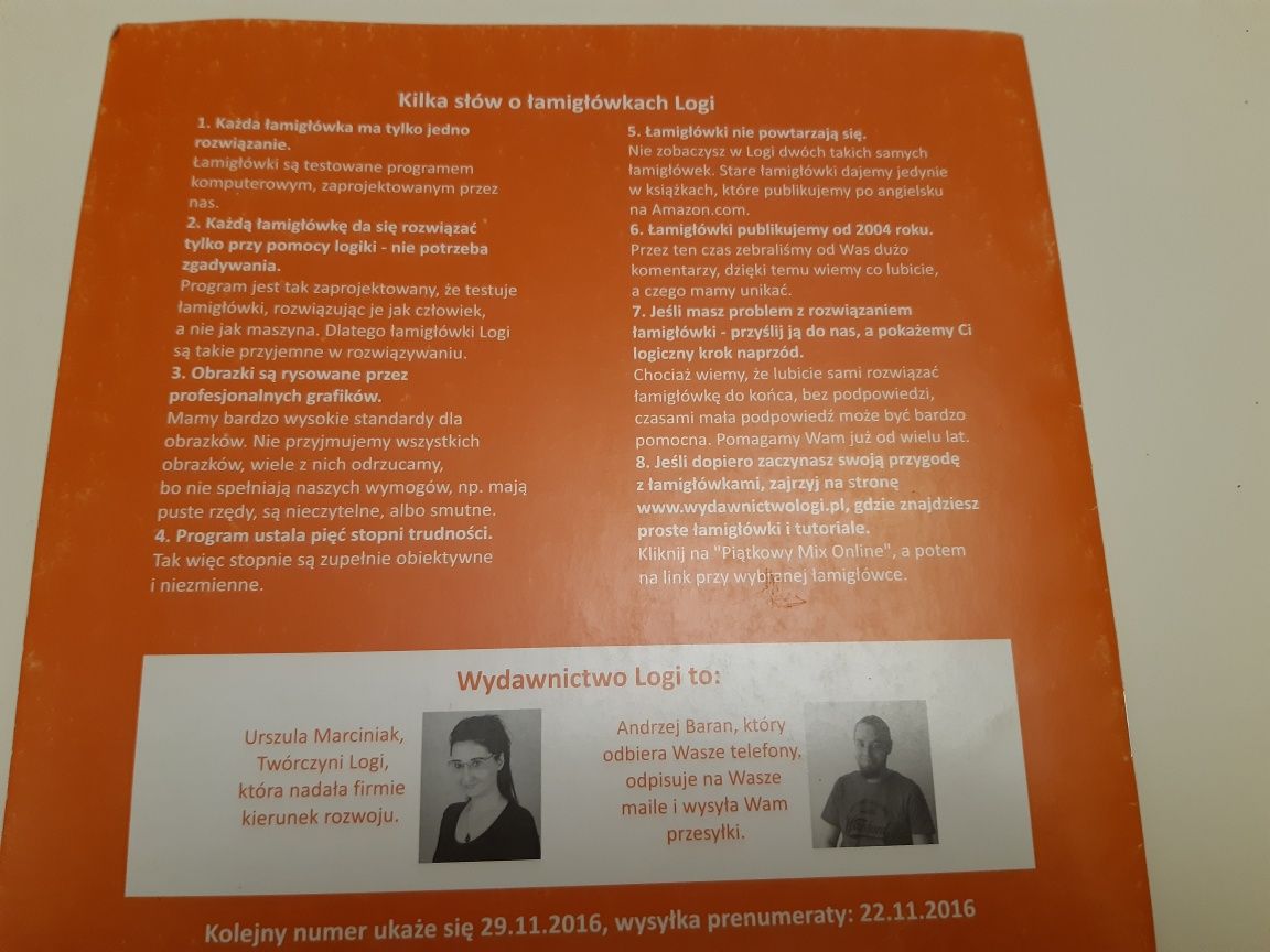 Obrazki logiczne. Łamigłówki. Stan bdb.