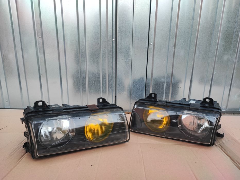 BMW E36 ZKW Yellow Lampy Żółte Reflektory Sprawne ładny stan