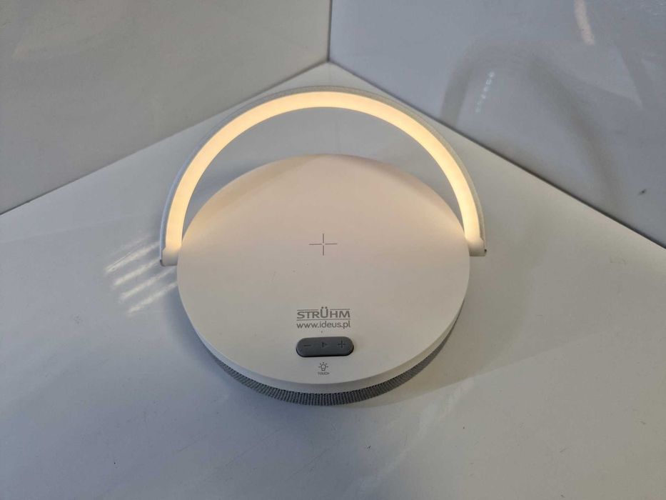 Lampka biurkowa SATURN LED SPEAKER biały głośnik