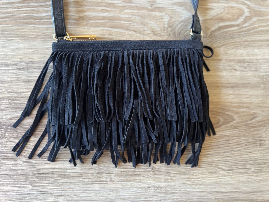 Шкіряна сумка бахрома oasis